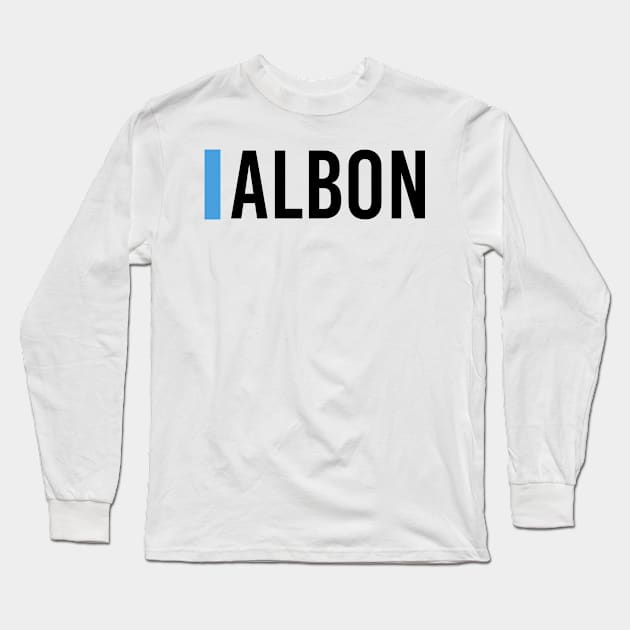 Alexander Albon Driver Name - 2022 Season #2 Long Sleeve T-Shirt by GreazyL